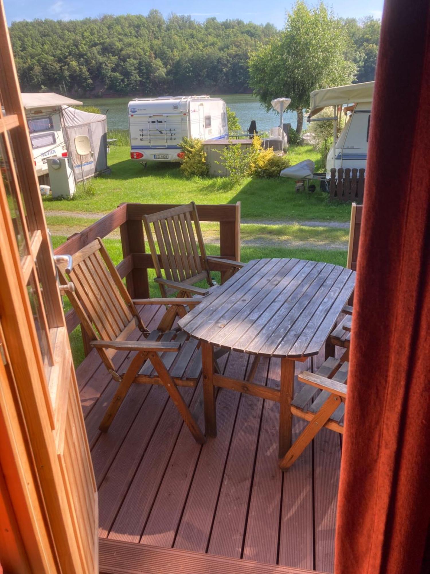 Campingfass Mit Panoramaterrasse Langenbernsdorf Exterior foto
