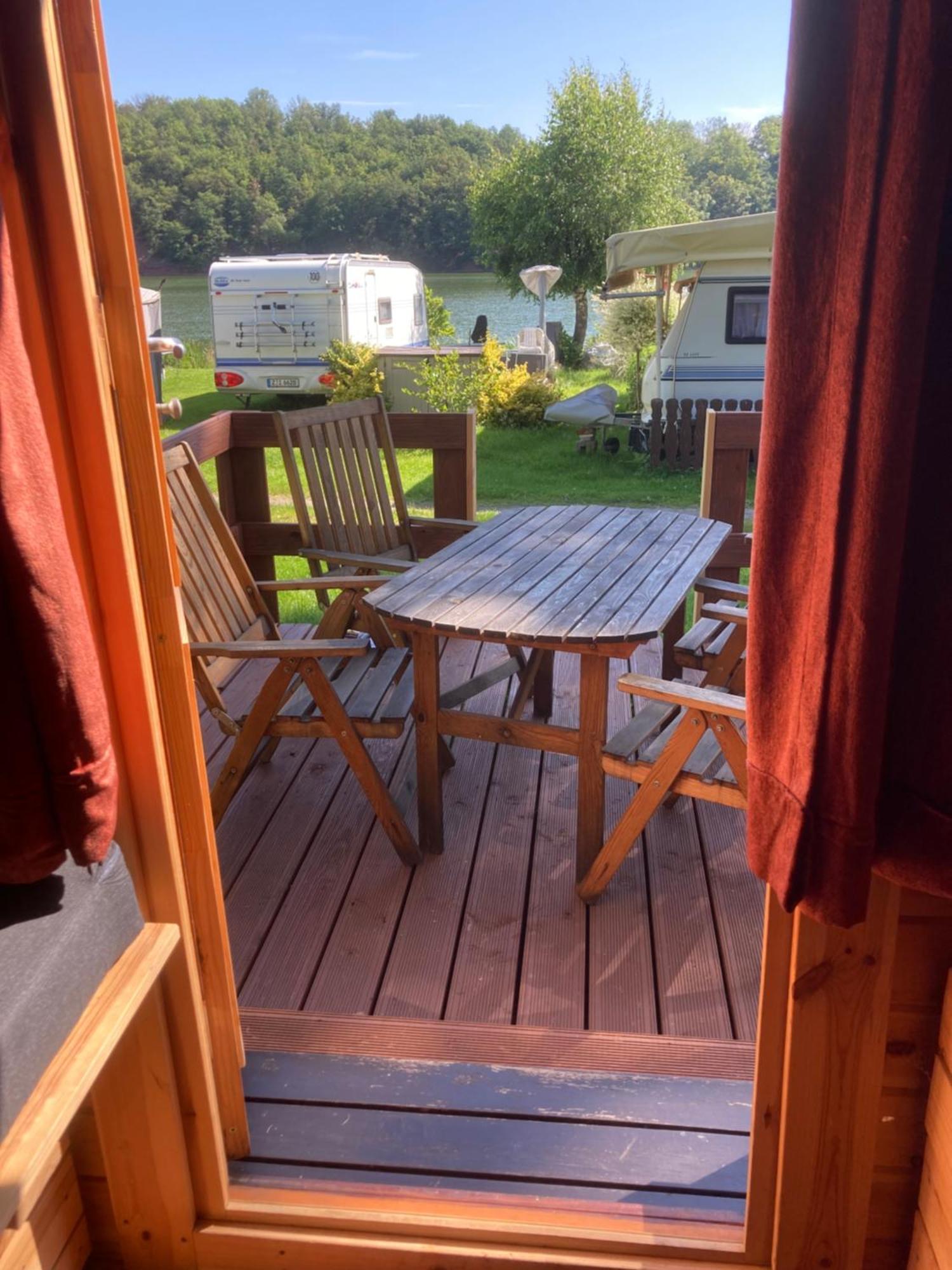 Campingfass Mit Panoramaterrasse Langenbernsdorf Exterior foto