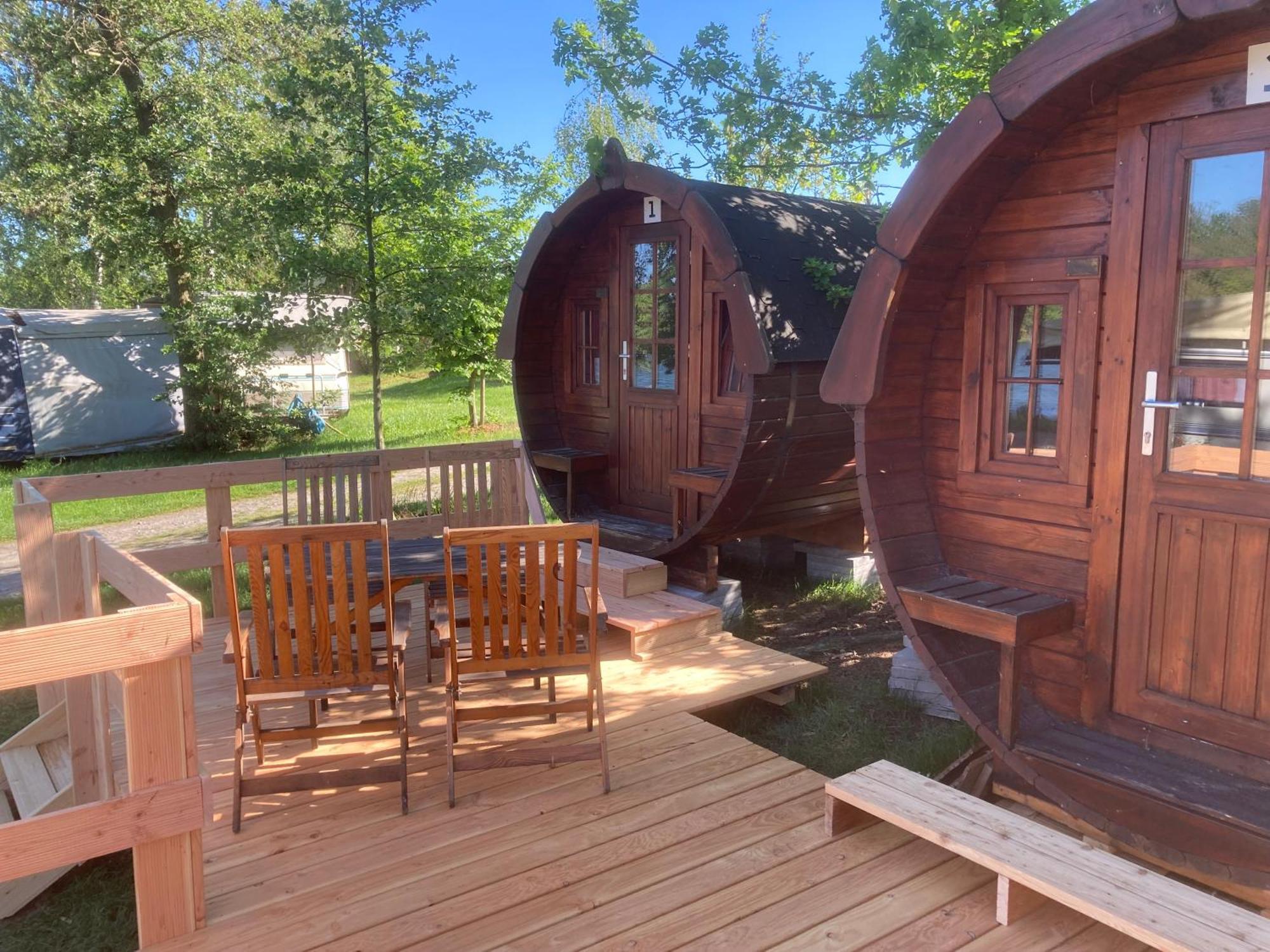 Campingfass Mit Panoramaterrasse Langenbernsdorf Exterior foto