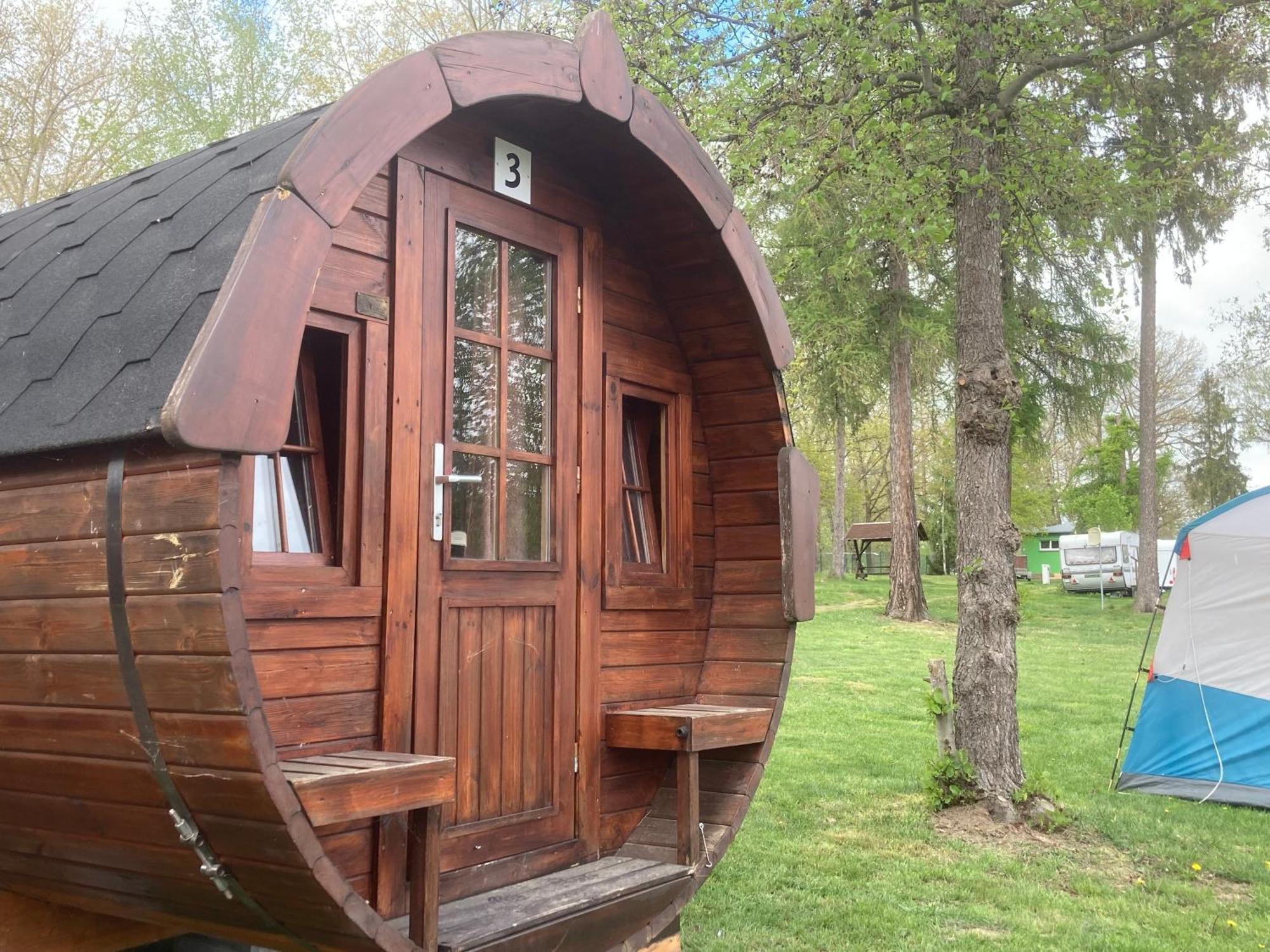 Campingfass Mit Panoramaterrasse Langenbernsdorf Exterior foto