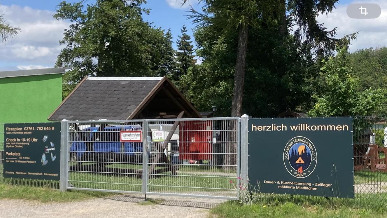 Campingfass Mit Panoramaterrasse Langenbernsdorf Exterior foto